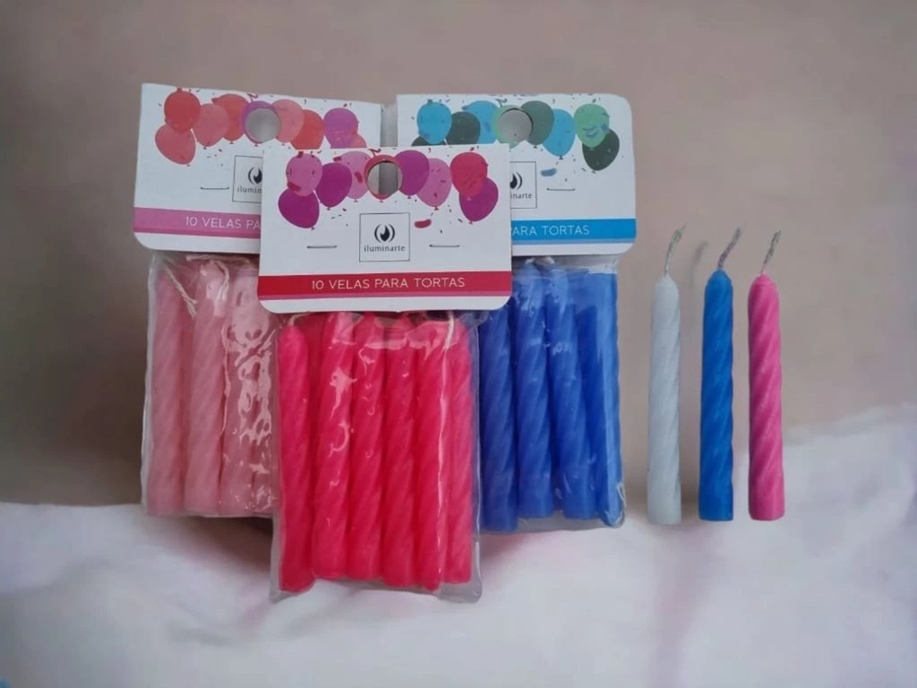 VELAS CUMPLEAÑOS X 10 "ILUMINARTE"