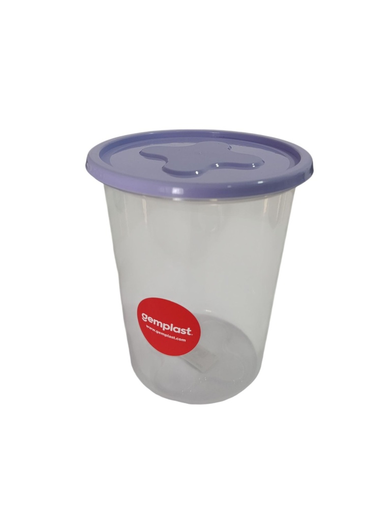 HERMETICO REDONDO 1,25 Lts.  "GEMPLAST"