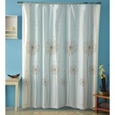 CORTINA DE BAÑO CON PROTECTOR Y GANCHOS"AMALFI"