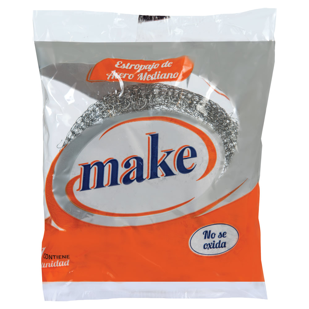 ESTROPAJO DE ACERO   "MAKE"