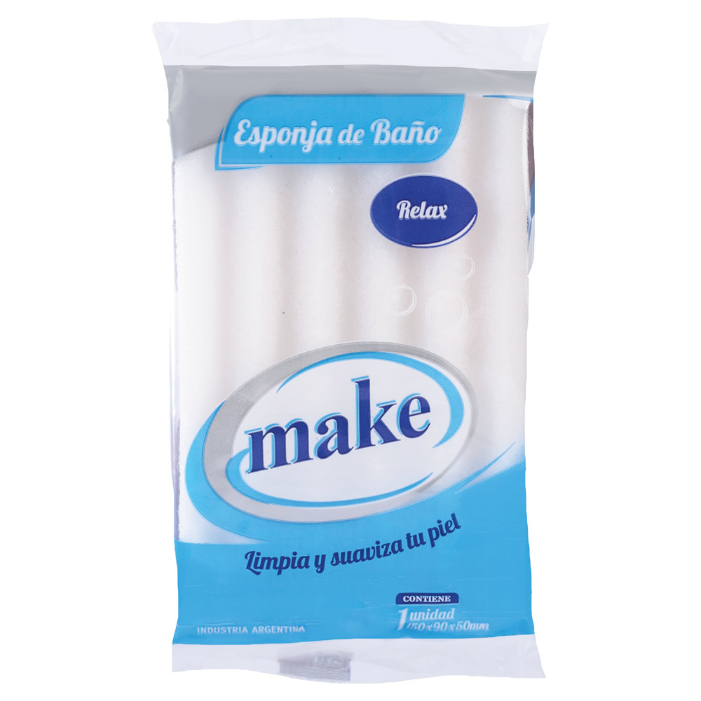 ESPONJA BAÑO MASAJE  "MAKE"