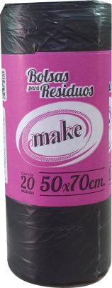 BOLSA PLEGADA EN ROLLO 50x70x20  "MAKE"