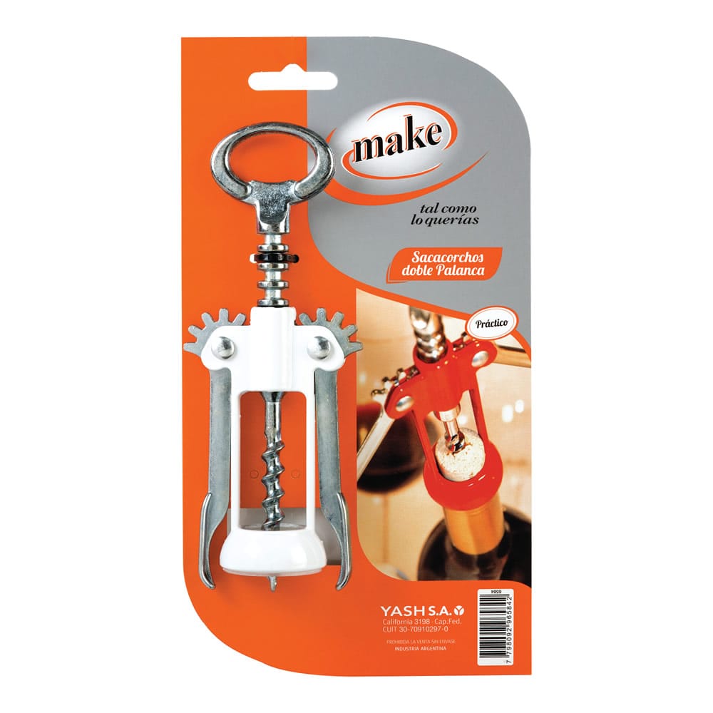 SACACORCHOS DOBLE PALANCA "MAKE"