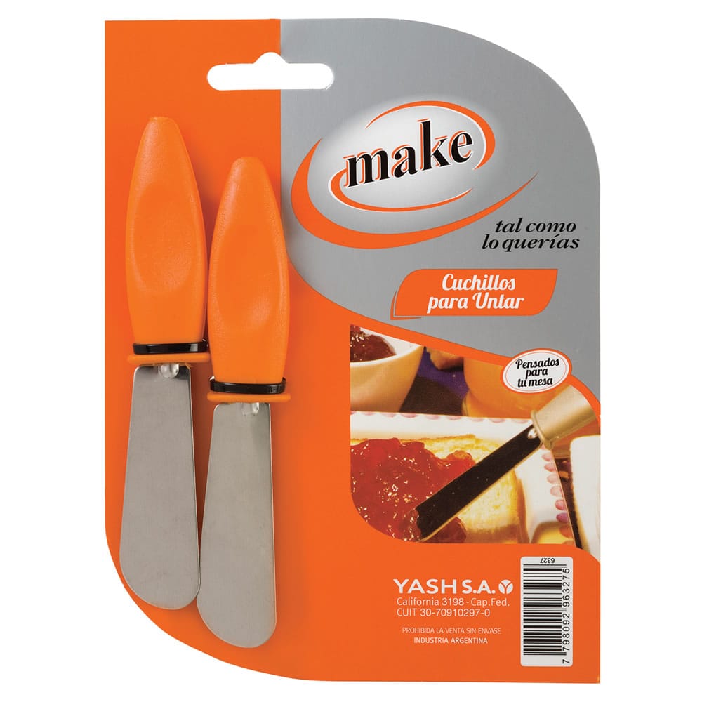 CUCHILLOS PARA UNTAR x 2 un.  "MAKE"