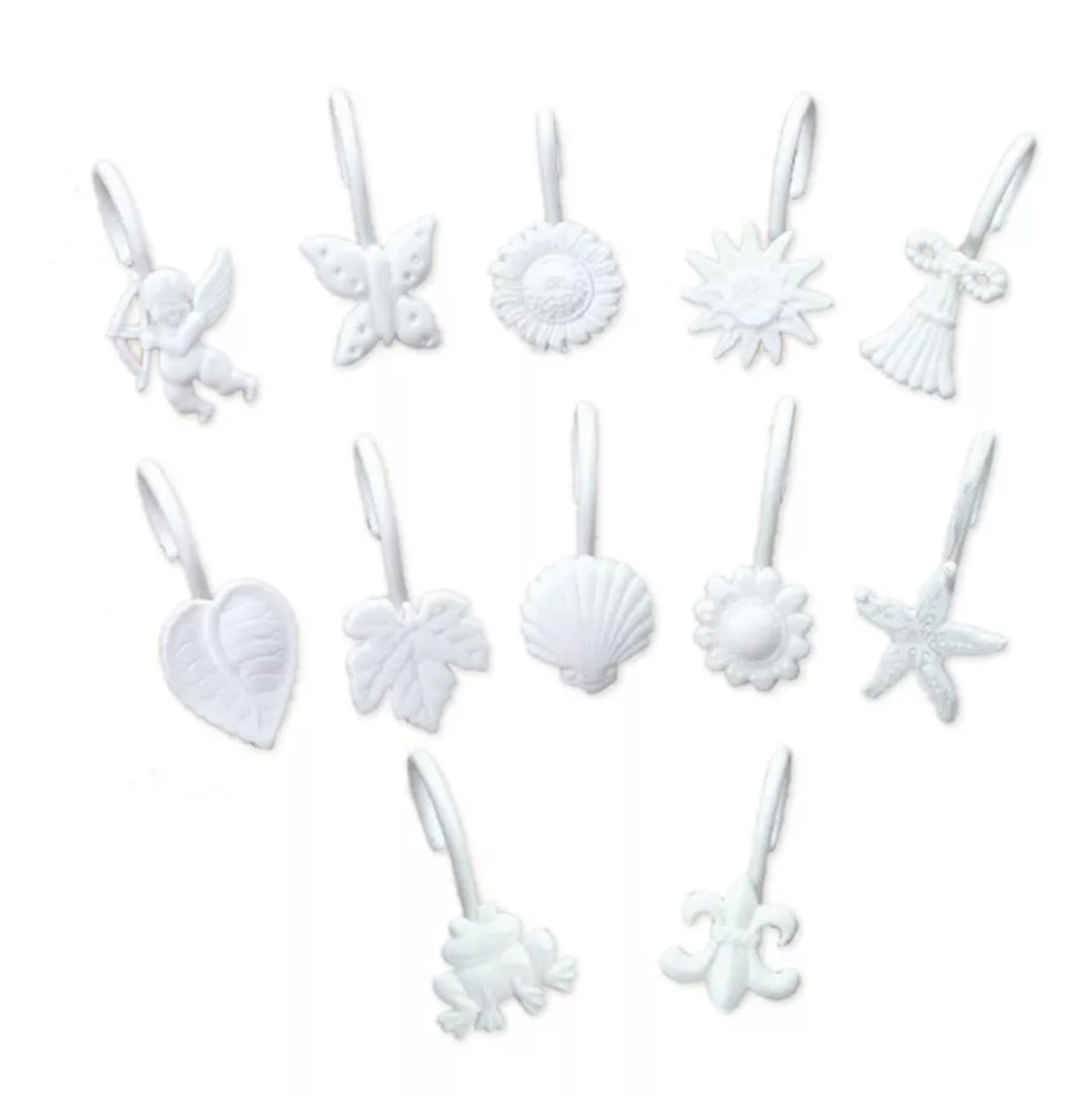 GANCHOS PLASTICOS ARTESANAL x 12