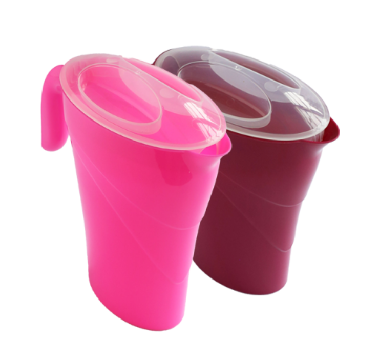 JARRA OVAL CON TAPA 2 lts. "MATRIPLASTER"