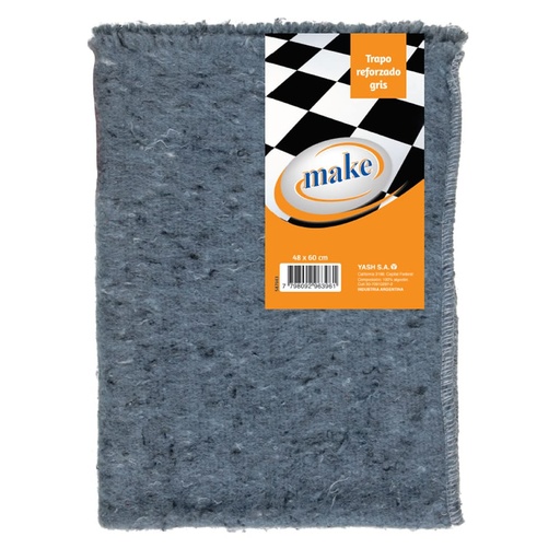 [7943] TRAPO DE PISO ALGODON GRIS "MAKE"