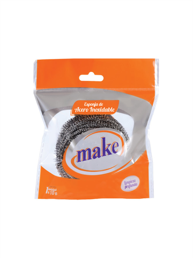 [6224] ESPONJA ACERO 10 gr.   "MAKE"