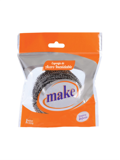 [6767] ESPONJA ACERO 30 gr.   "MAKE"