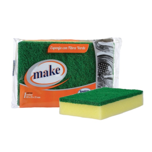 [7980] FIBRA ESPONJA CHATA POLIAMIDA "MAKE"