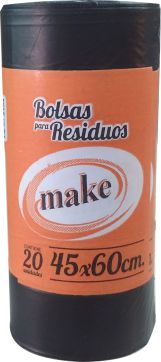 [6923] BOLSA PLEGADA EN ROLLO 45x60x20  "MAKE"