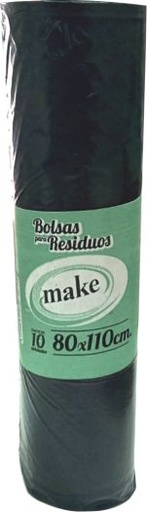 [6928] BOLSA PLEGADA EN ROLLO 80x110x10  "MAKE"