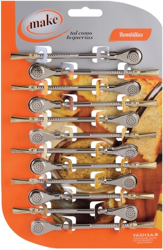 [6527] BOMBILLA NIQ. CURVA blister x 12  "MAKE"