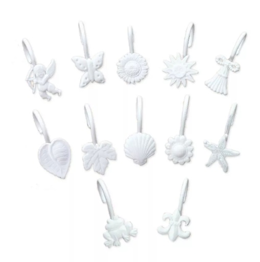 [AM1102] GANCHOS PLASTICOS ARTESANAL x 12