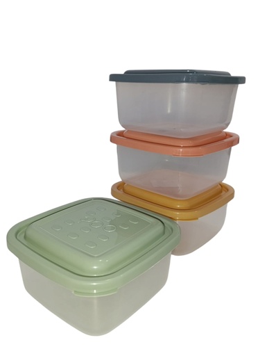 [P001] HERMETICO CUADRADO 1 Lt. "POO"