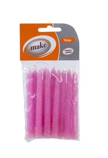 [6531] VELAS CUMPLEAÑOS x 10  "MAKE"