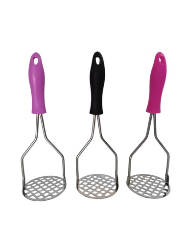 [U5018] PISA PAPA ACERO MANGO PLASTICO