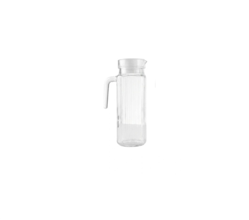 [7100] JARRA DE VIDRIO CUADRADA 1 LT "MAKE"